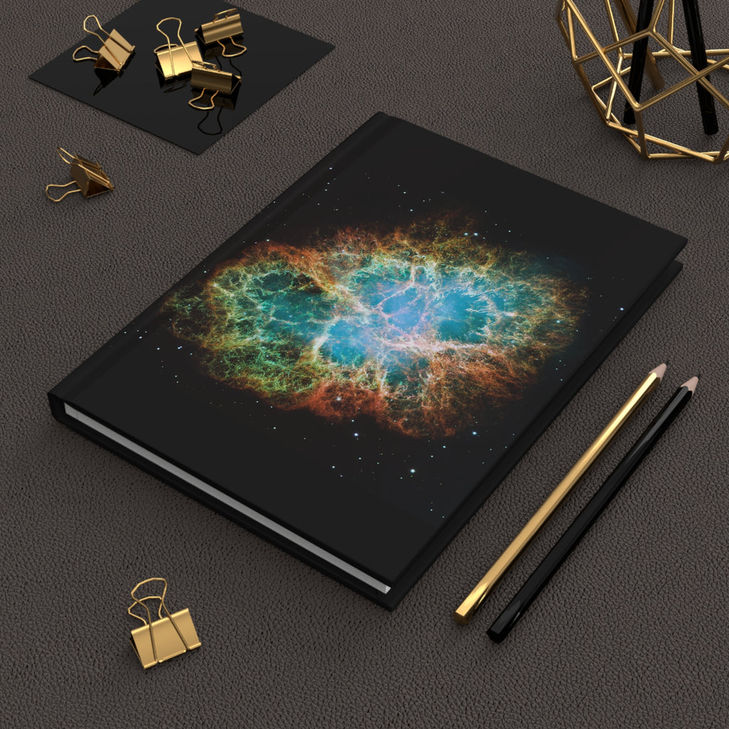 Hardcover Journal — Crab Nebula Space Notebook (Lined)