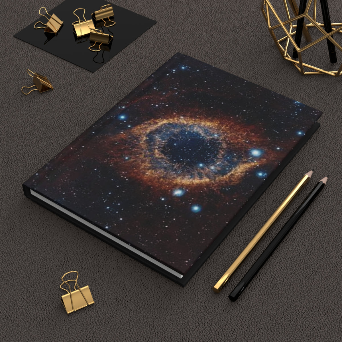 Helix Nebula Hardcover Journal — Lined Space Notebook