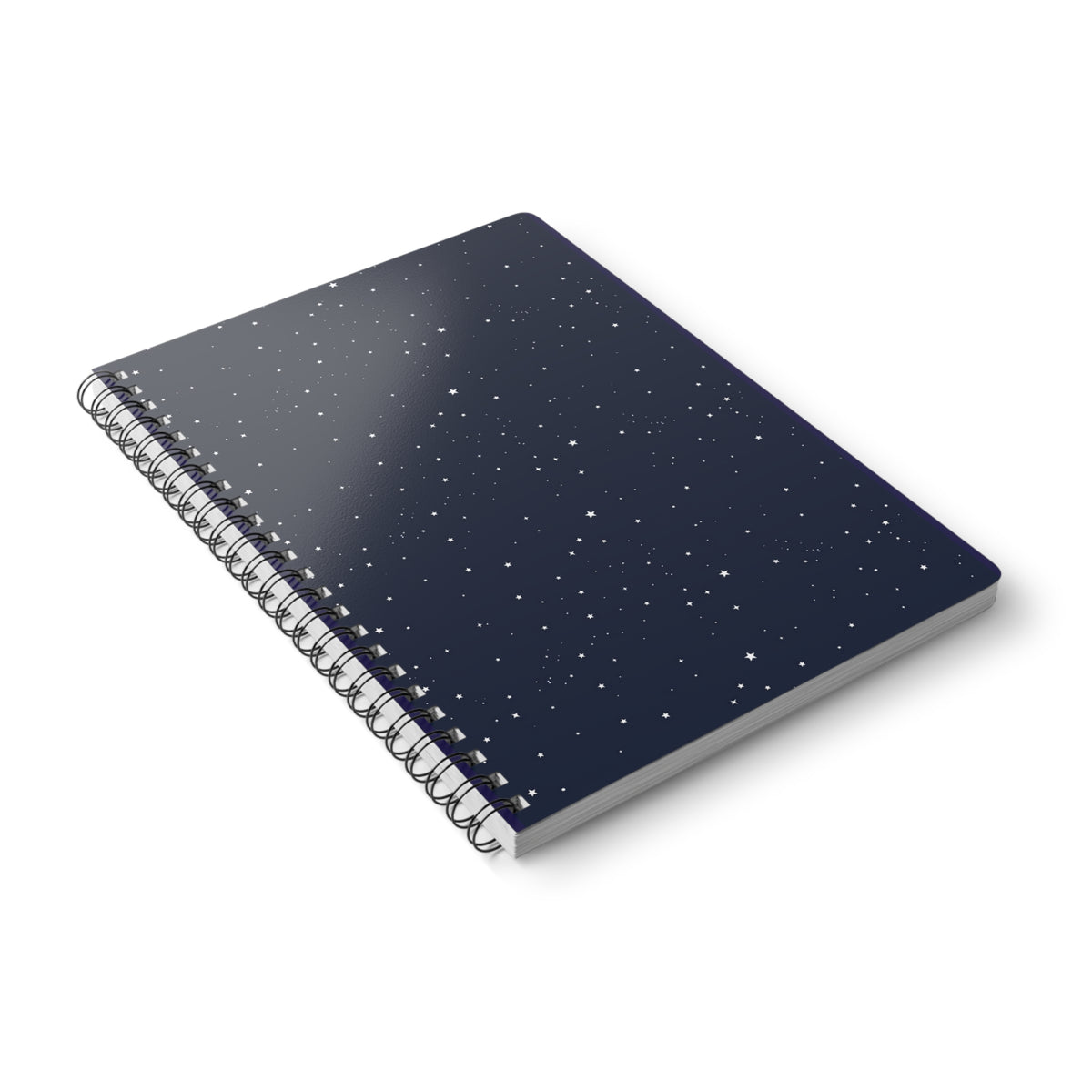 Starry Night A5 Spiral Notebook — Lined Wirobound Softcover Journal