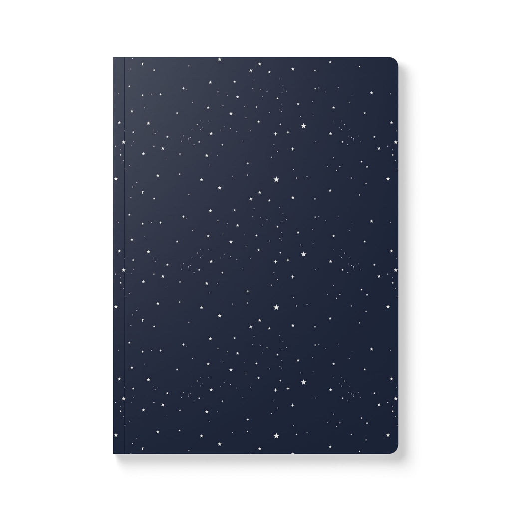 Starry Night Softcover Journal — Dot Pattern Notebook for Writing & Planning