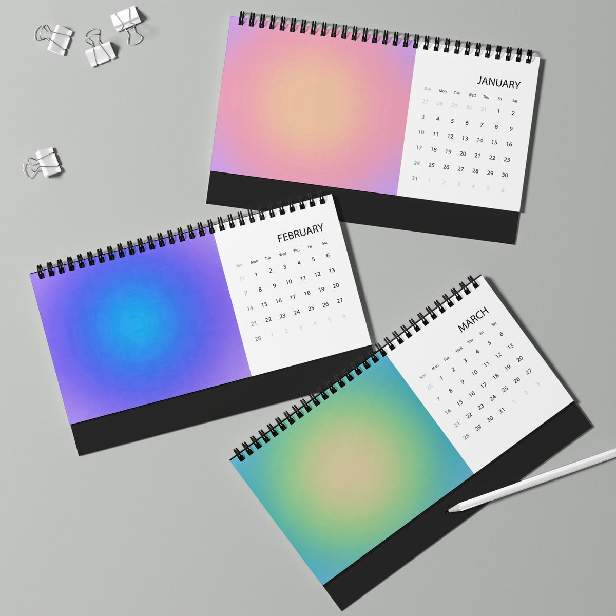 Desktop Calendar (2027 grid)