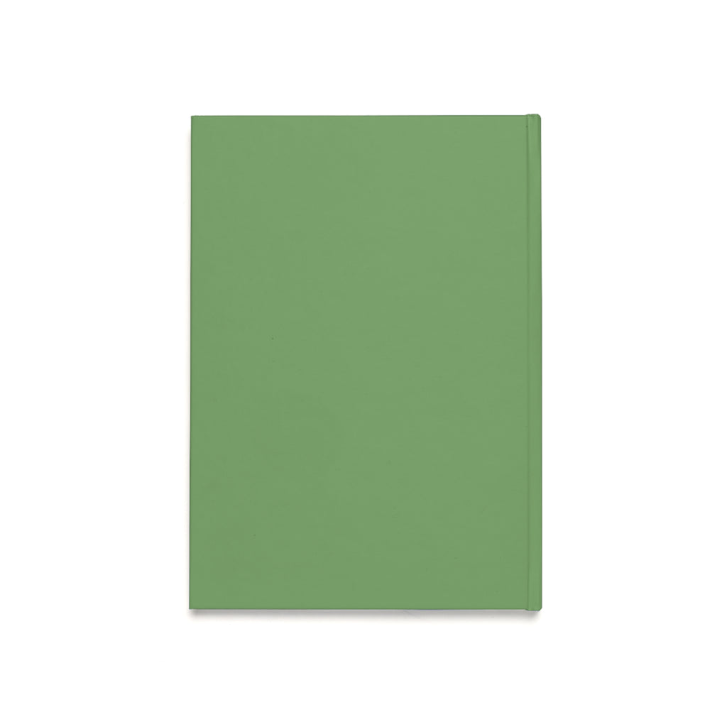 Matcha Hardcover Journal — A5 Green Notebook with Matcha Illustration