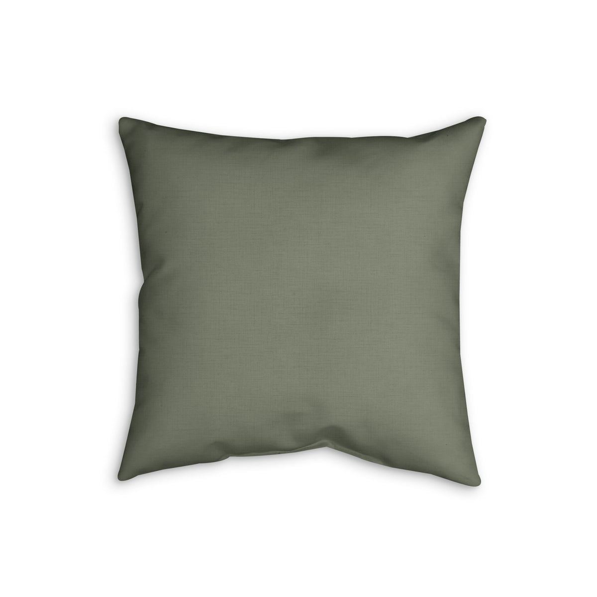 Olive Dot Faux Linen Pillow — Textured Decorative Throw Pillow