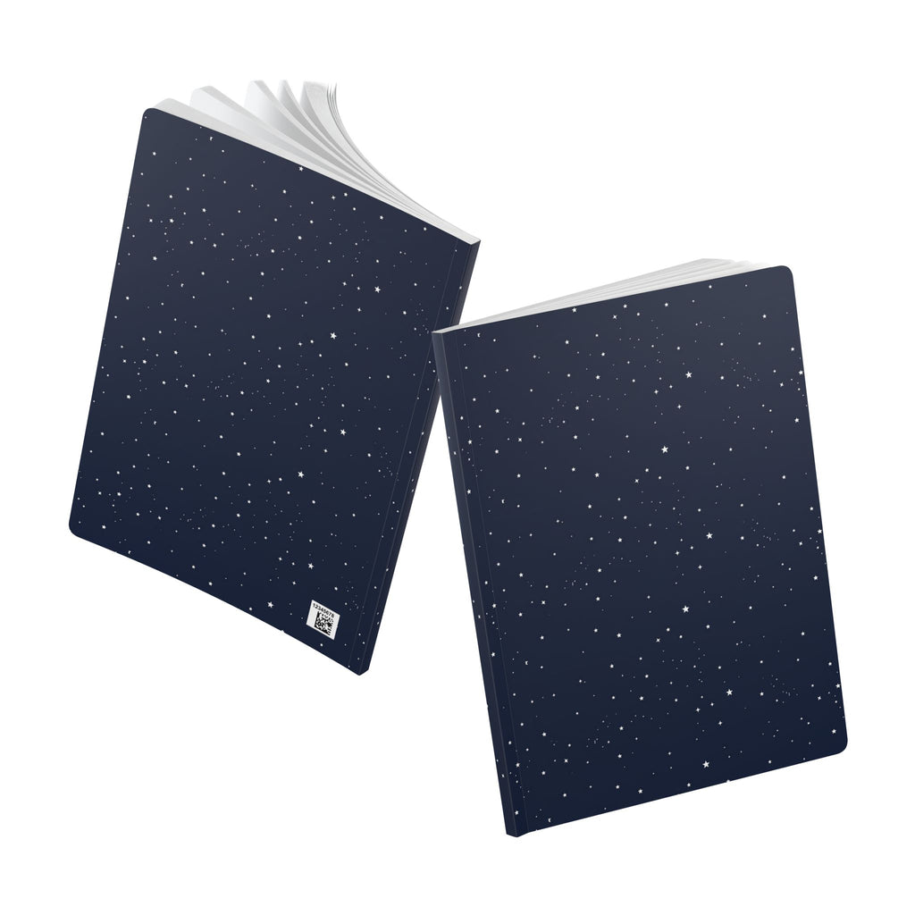 Starry Night Softcover Journal — Dot Pattern Notebook for Writing & Planning
