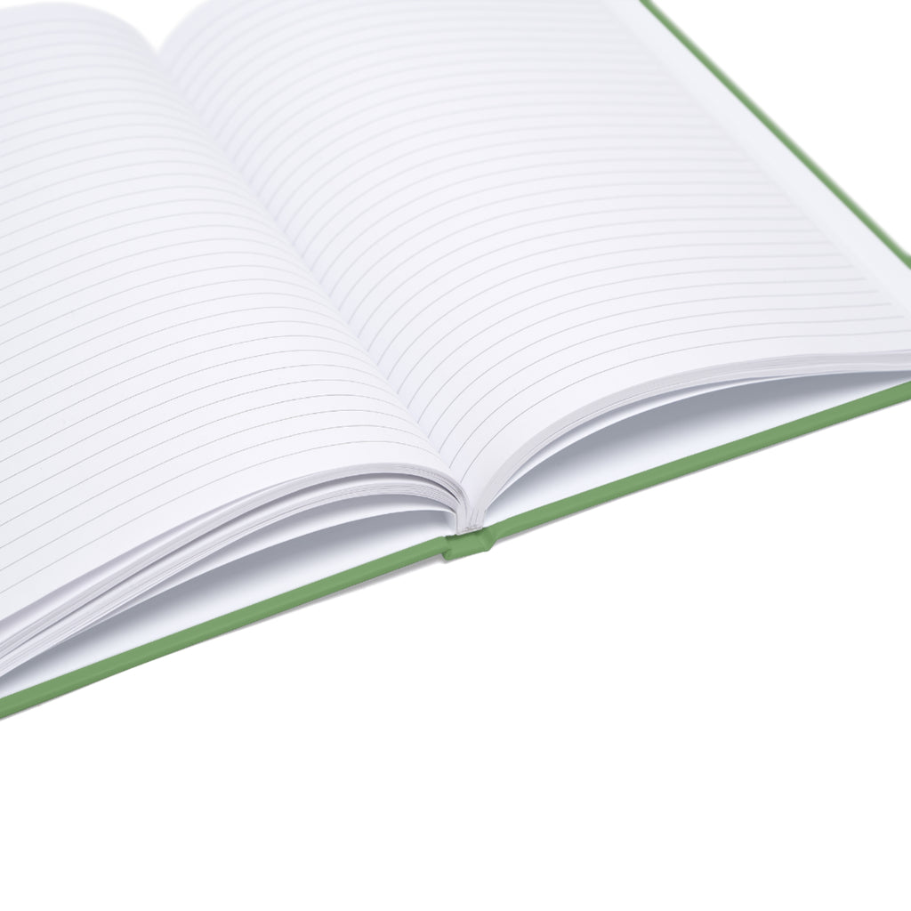 Matcha Hardcover Journal — A5 Green Notebook with Matcha Illustration